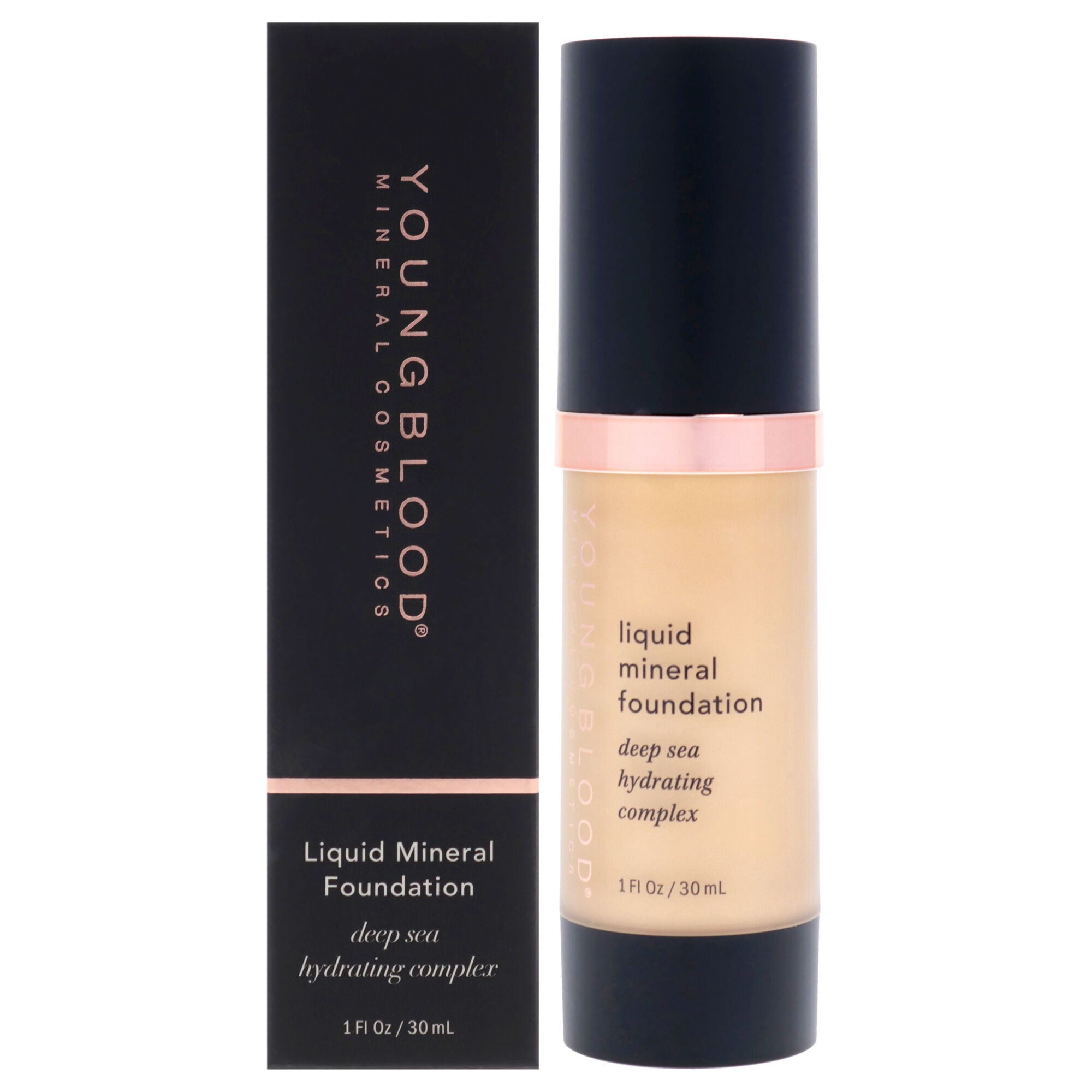 Liquid Mineral Foundation - Sand by Youngblood for Women - 1 oz Foundation, See Description, hi-res image number 0