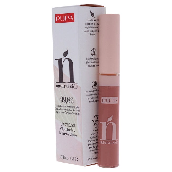 Natural Side Lip Gloss - 002 Majestic Nude by Pupa Milano for Women - 0.17 oz Lip Gloss, See Description, alternate image number 3