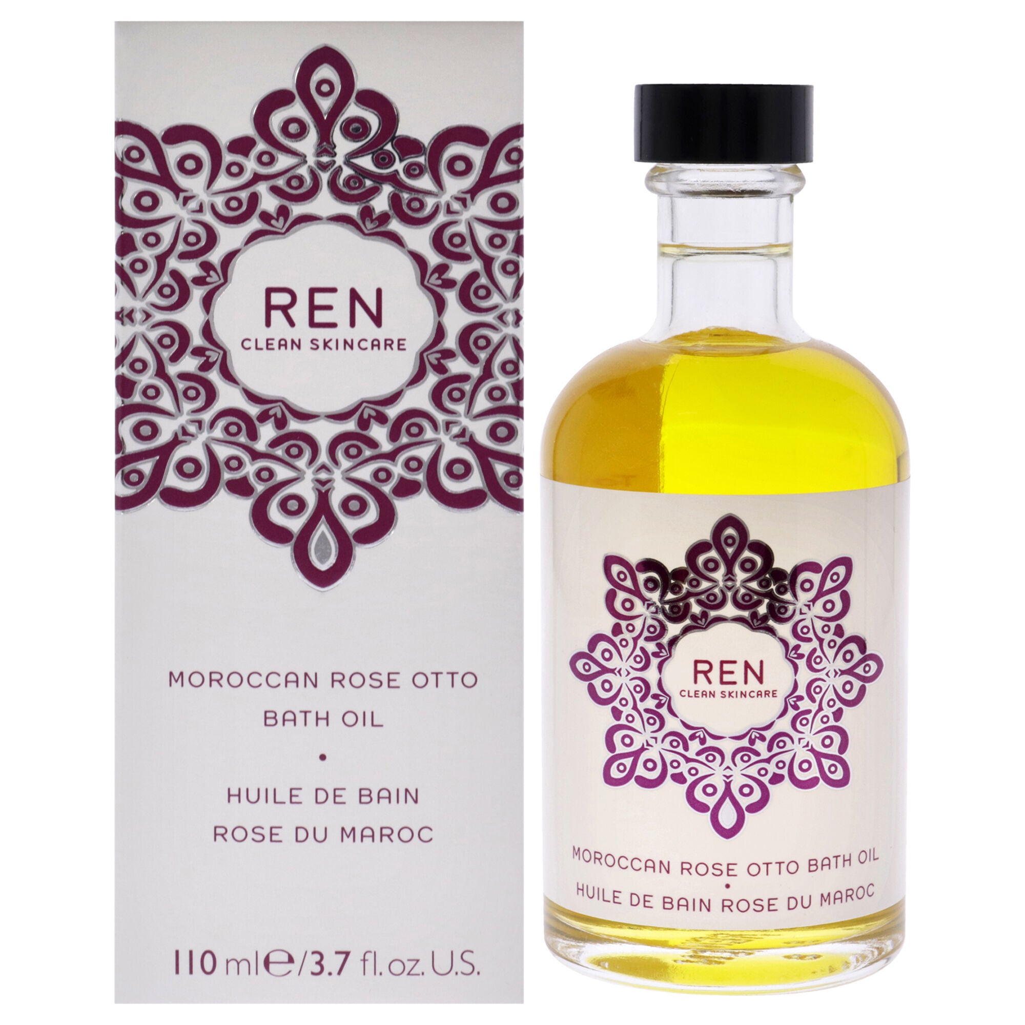 Moroccan Rose Otto Bath Oil by REN for Unisex - 3.7 oz Oil, See Description, hi-res image number 0