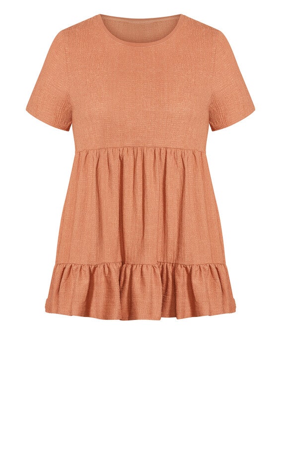 Soraya Texture Tunic - nutmeg, , alternate image number 5