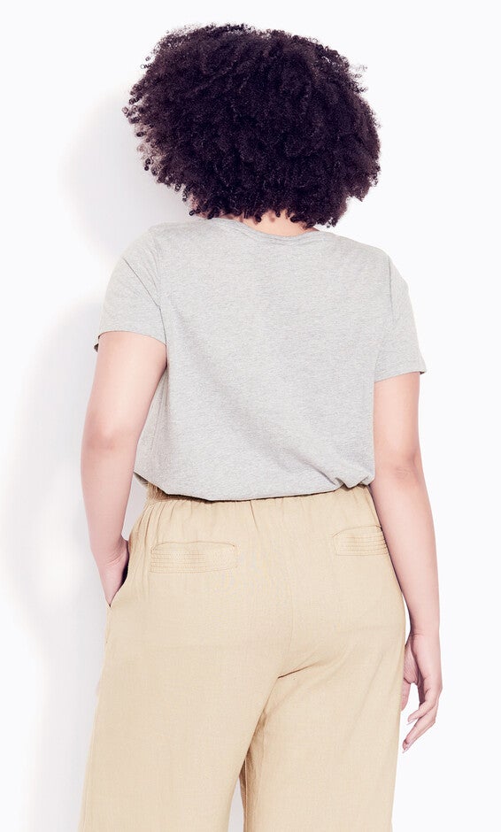 Wide Leg Crop Trouser - stone, , alternate image number 3