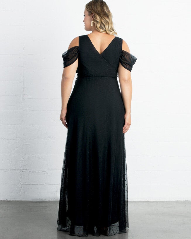 Seraphina Mesh Gown, Onyx, alternate image number 1