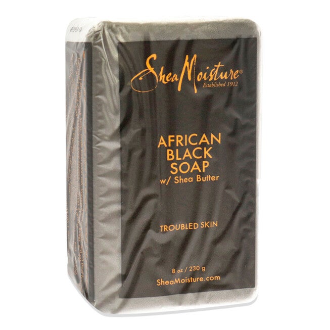 African Black Soap Troubled Skin by Shea Moisture for Unisex - 8 oz Bar Soap, NA, alternate image number null