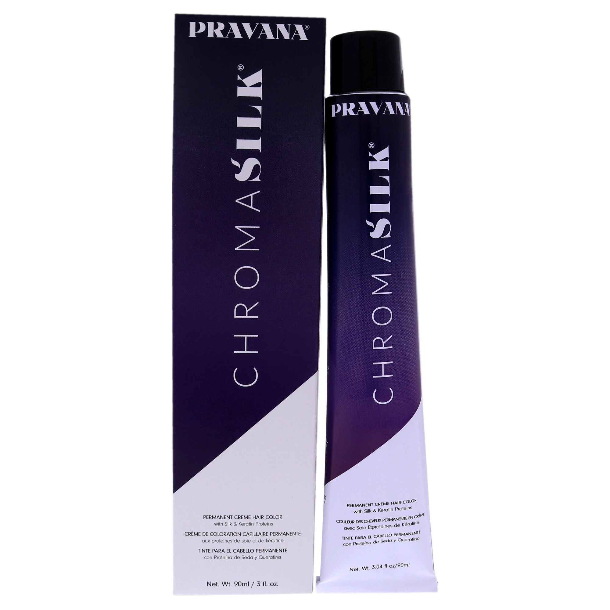 ChromaSilk Creme Hair Color - 5.11 Light Intense Ash Brown by Pravana for Unisex - 3 oz Hair Color, See Description, hi-res image number 0