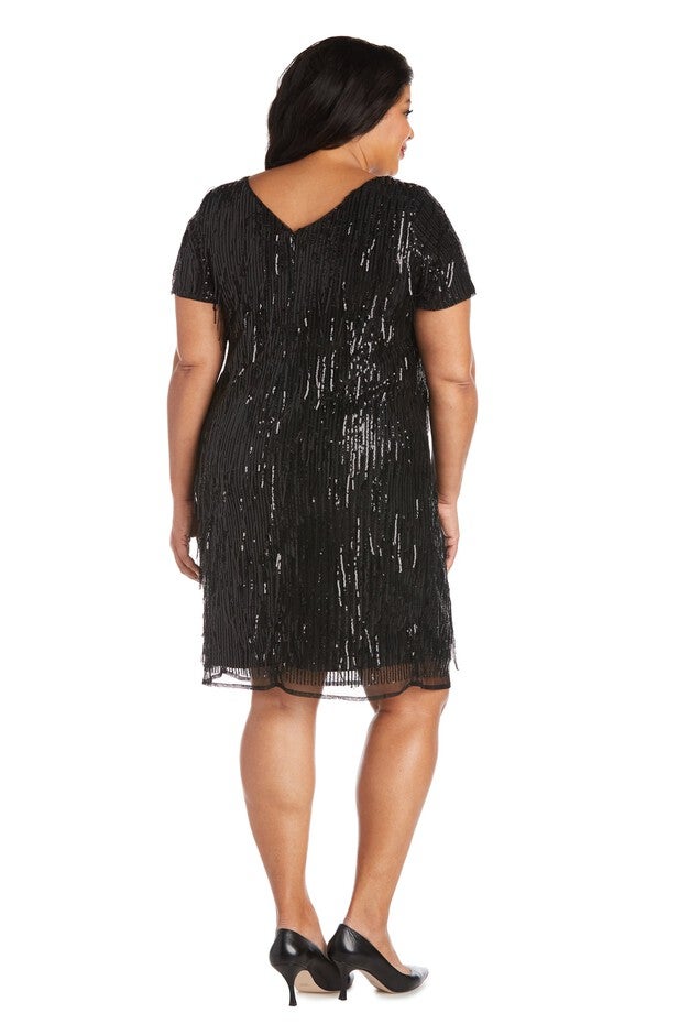 One Piece Short Sequin Shimmy Dress, , alternate image number null