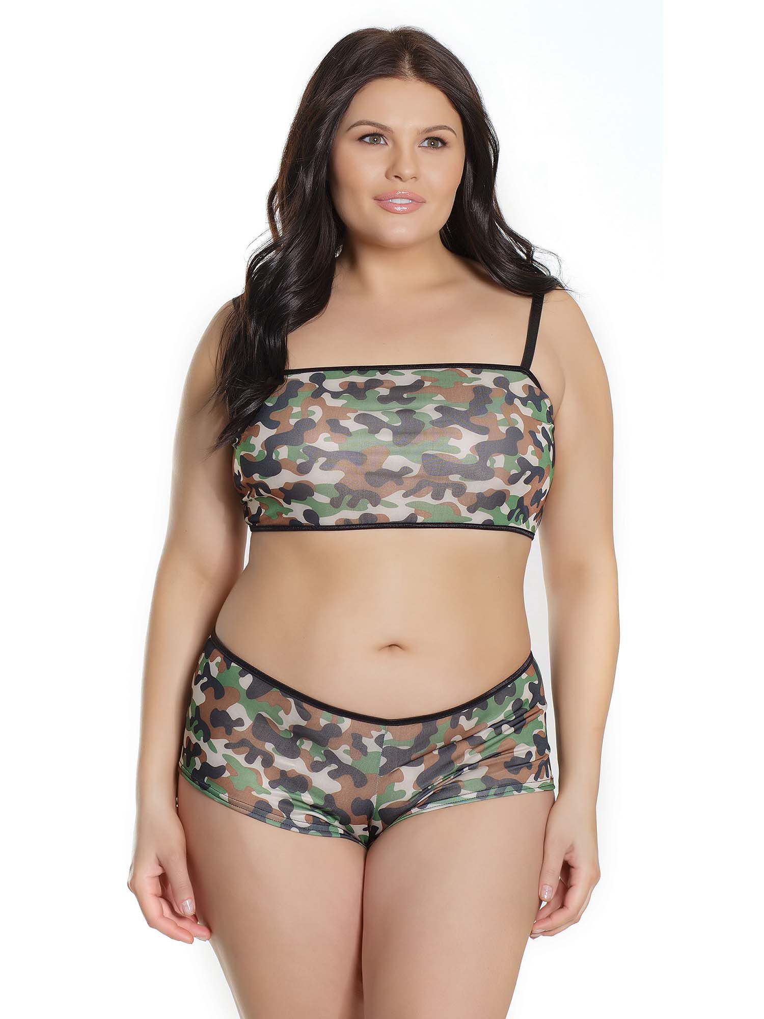 Camo Booty Short Set, Camo / green, hi-res image number 0