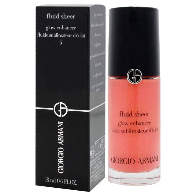 Fluid Sheer Glow Enhancer - 05 Coral by Giorgio Armani for Women - 0.6 oz Makeup, See Description, alternate image number 3