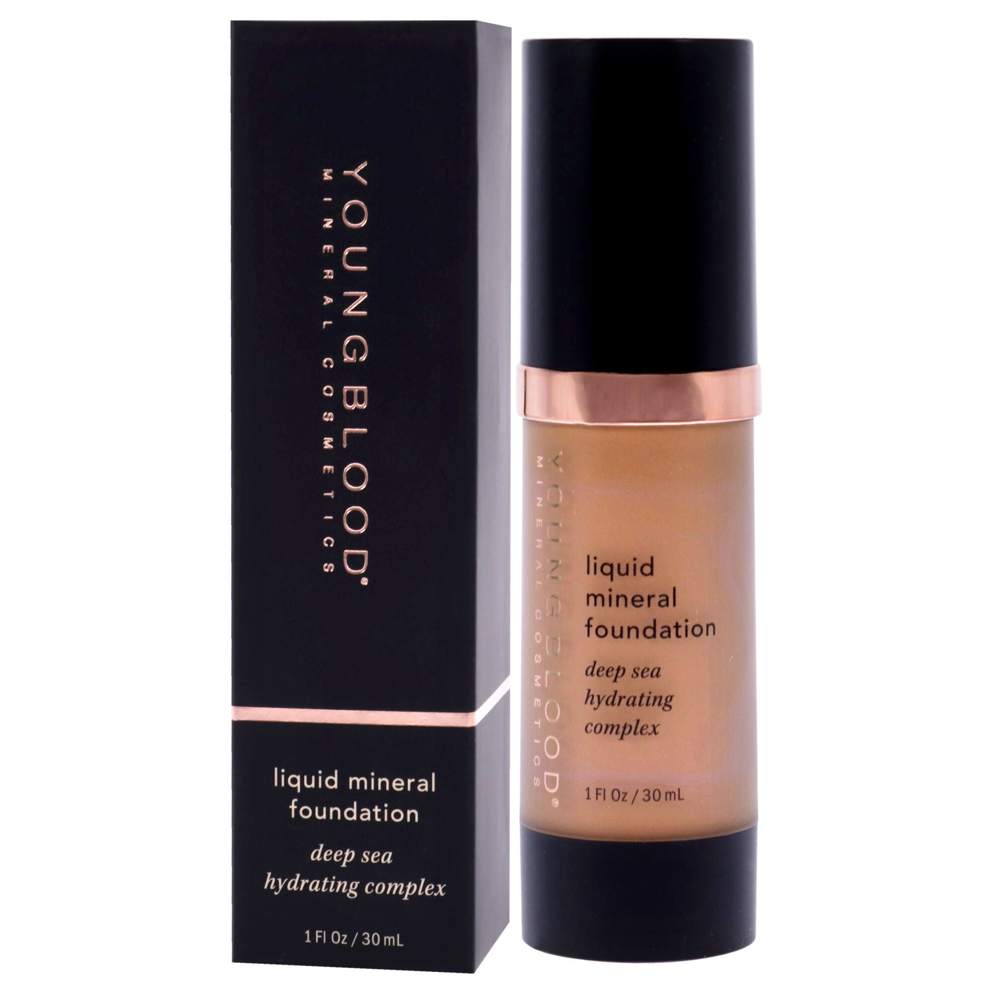 Liquid Mineral Foundation - Nutmeg by Youngblood for Women - 1 oz Foundation, , alternate image number 7