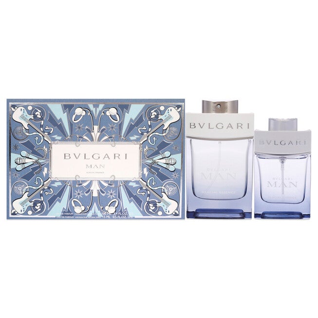 Bvlgari Man Glacial Essence by Bvlgari for Men - 2 Pc Gift Set 3.4oz EDP Spray, 0.5oz EDP Spray, See Description, hi-res image number 0