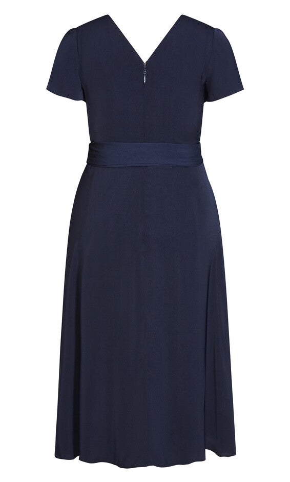 Belted Garden Dress - french navy, , alternate image number 4
