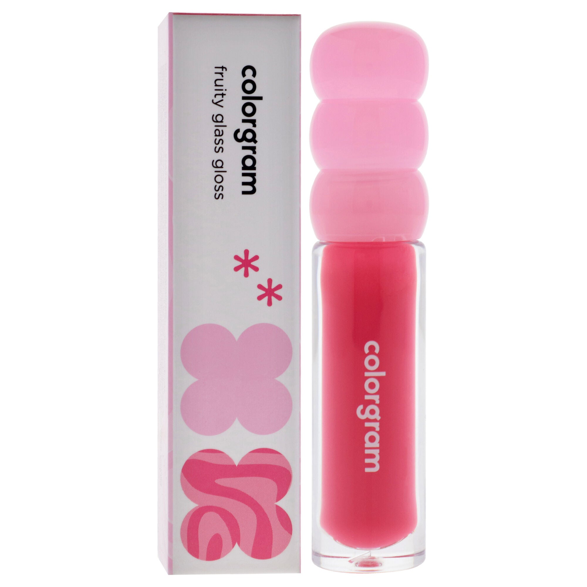 Fruity Glass Gloss - 03 Giggle Strawberry by Colorgram for Women - 0.1 oz Lip Gloss, Pink, alternate image number 2