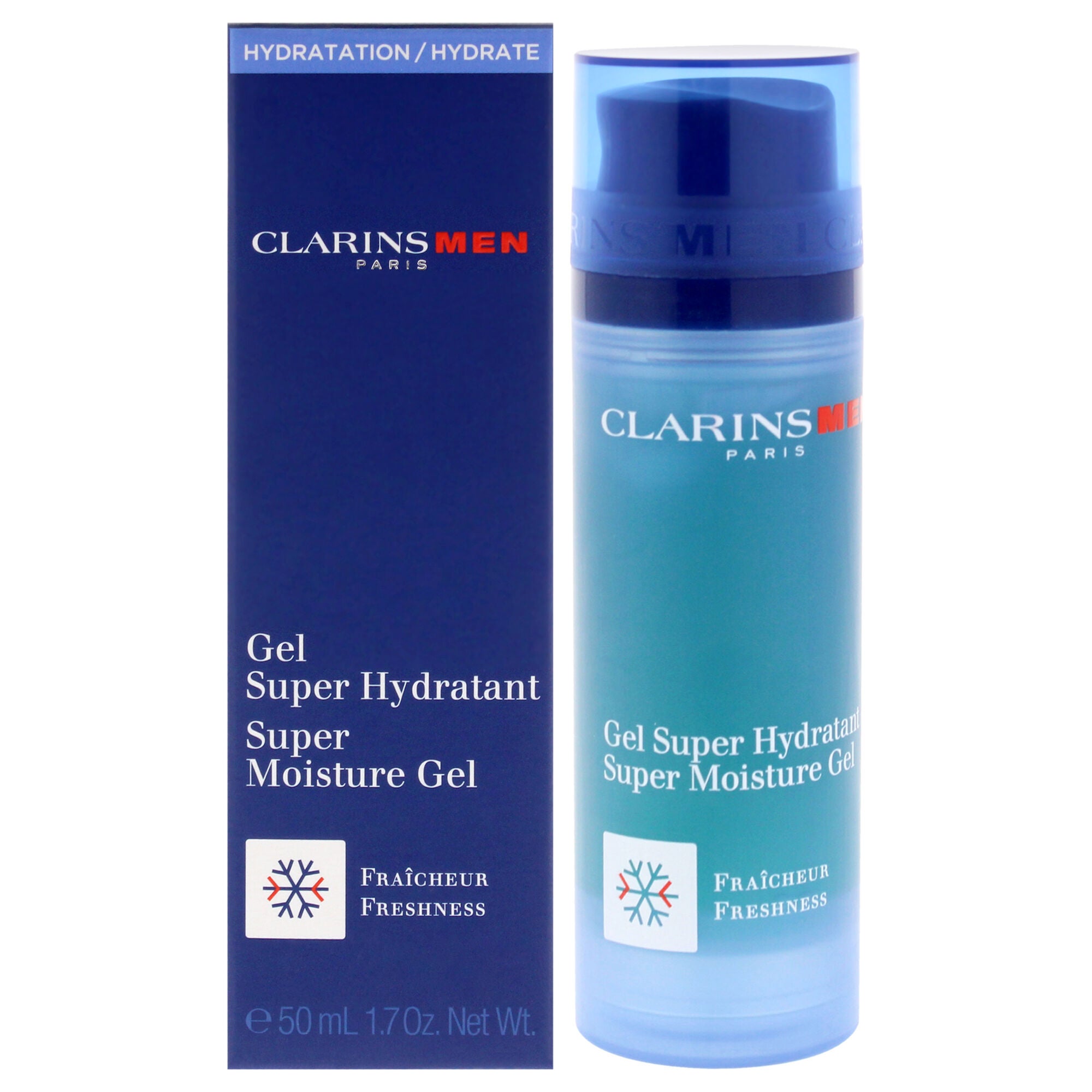 Men Super Moisture Gel by Clarins for Men - 1.7 oz Gel, See Description, hi-res image number 0