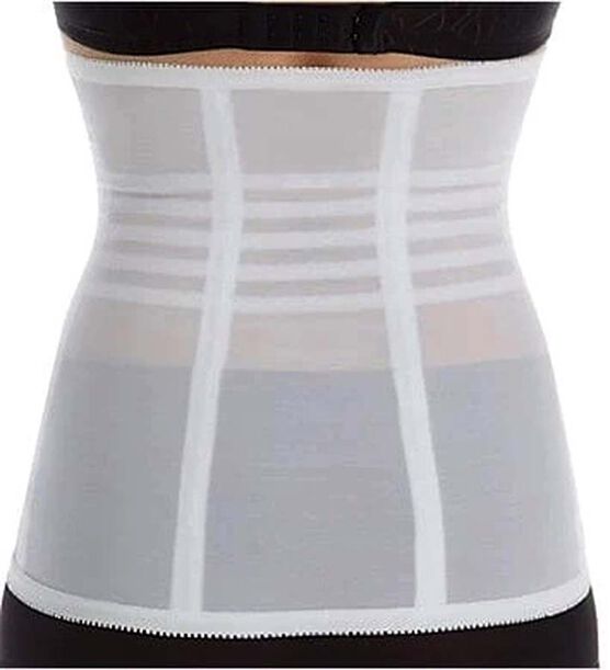Satin Panel Waist Cincher, , alternate image number null