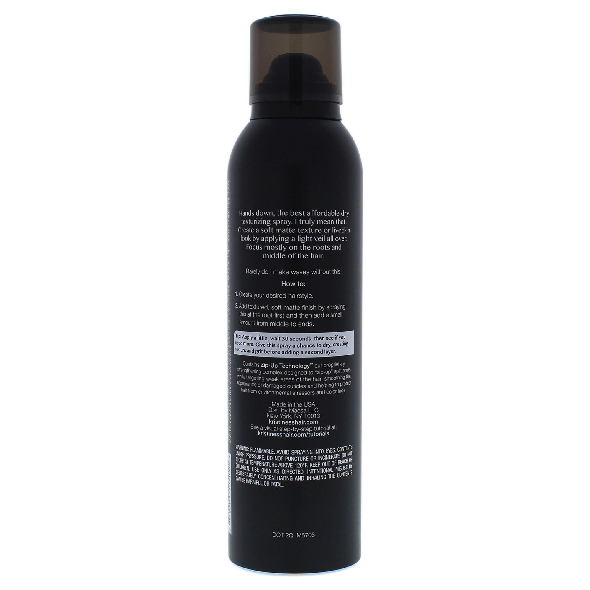Dry Finish Working Texture Spray by Kristin Ess for Unisex - 6.9 oz Hairspray, See Description, alternate image number 2