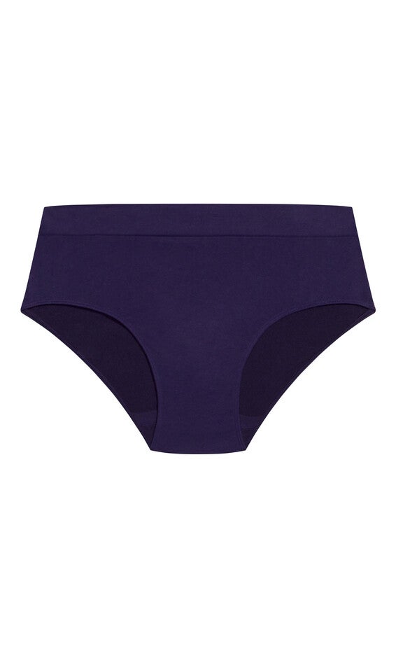 Seamless Hi Cut Brief - indigo, , alternate image number 2