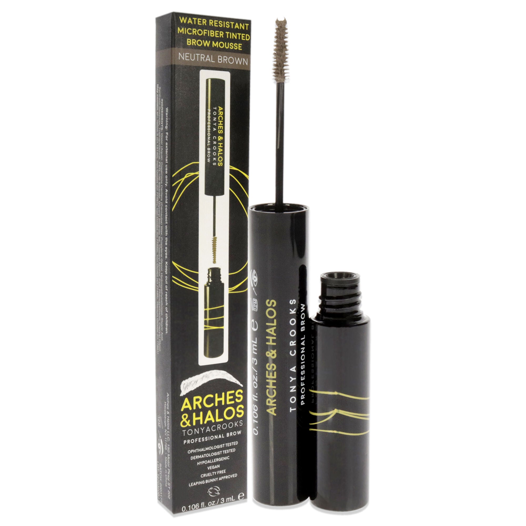 Microfiber Tinted Brow Mousse - Neutral Brown by Arches and Halos for Women - 0.106 oz Mousse, , alternate image number 6