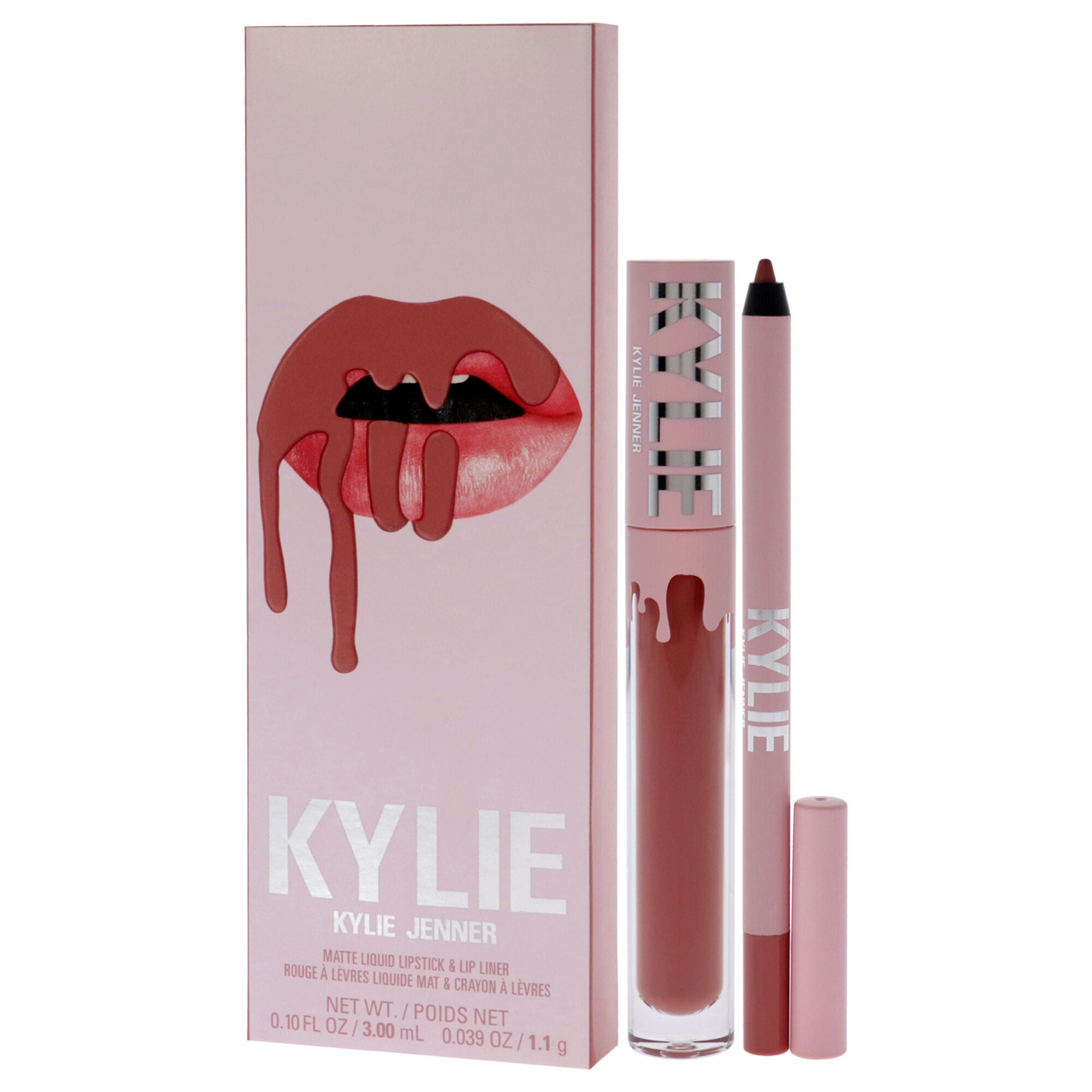 Matte Lip Kit - 301 Angel by Kylie Cosmetics for Women - 2 Pc 0.10oz Matte Liquid Lipstick, 0.039oz Lip Liner, See Description, alternate image number 3