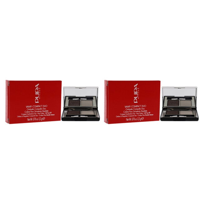 Vamp! Compact Duo Eyeshadow - 008 Cream Taupe by Pupa Milano for Women - 0.078 oz Eye Shadow - Pack of 2, See Description, alternate image number 1