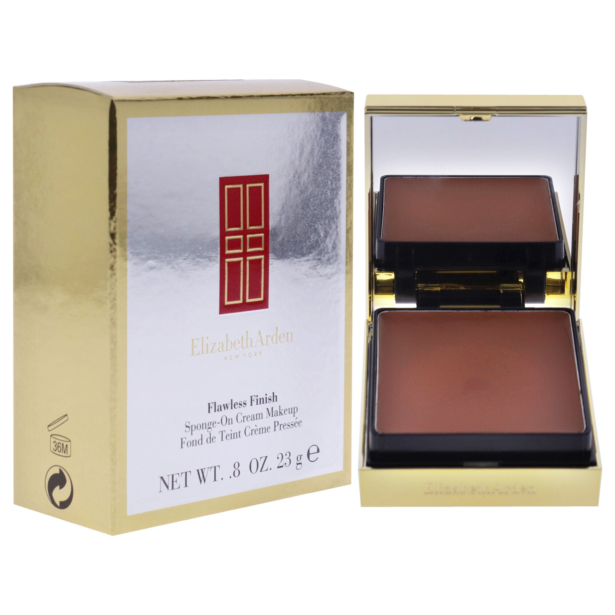 Flawless Finish Sponge-On Cream Makeup - 57 Chestnut by Elizabeth Arden for Women - 0.8 oz Foundation, , alternate image number 7