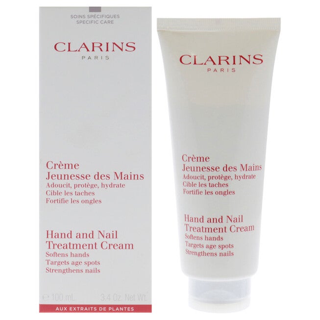 Hand and Nail Treatment Cream by Clarins for Unisex - 3.4 oz Cream, NA, hi-res image number null