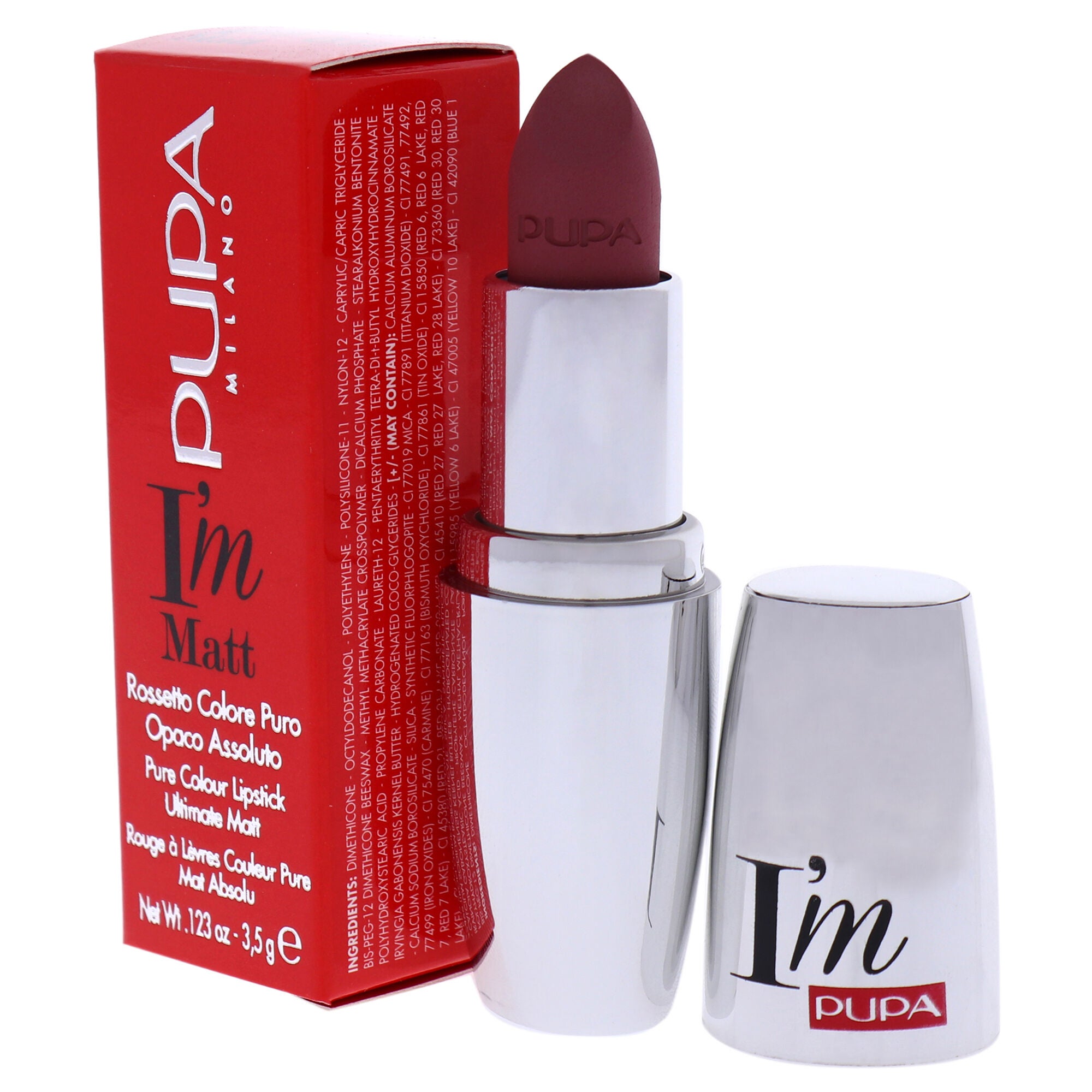 I Am Matte Pure Colour Lipstick - 031 Magenta Rose by Pupa Milano for Women - 0.123 oz Lipstick, See Description, alternate image number 3