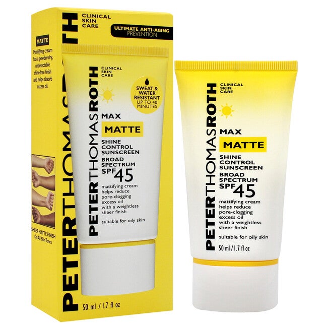Max Matte Shine Control Sunscreen SPF 45 by Peter Thomas Roth for Unisex - 1.7 oz Sunscreen, NA, alternate image number null