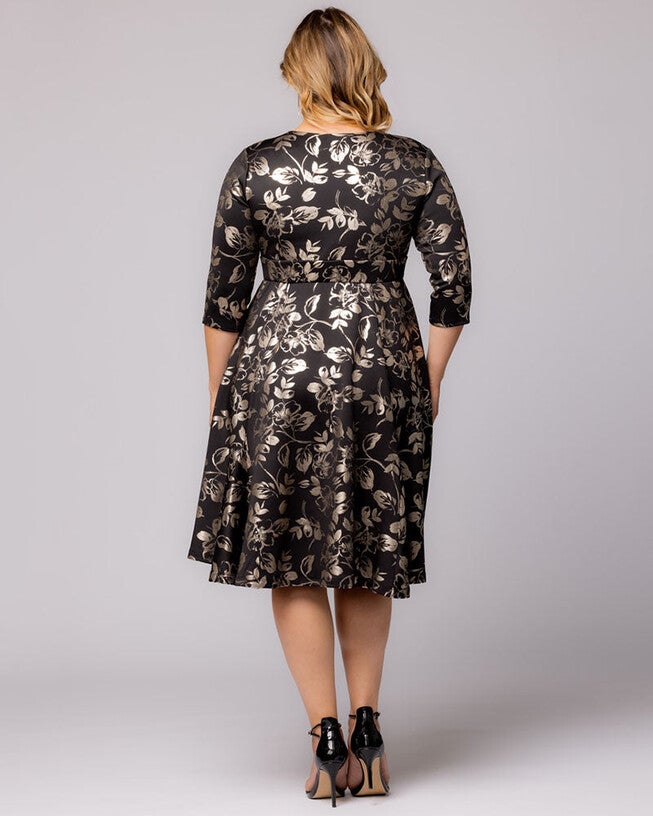 Royal Sweetheart Cocktail Dress, Gilded Noir, alternate image number null