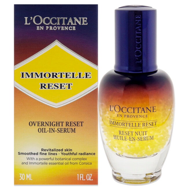 Immortelle Reset Overnight Oil-In Serum by LOccitane for Women - 1 oz Serum, NA, hi-res image number null