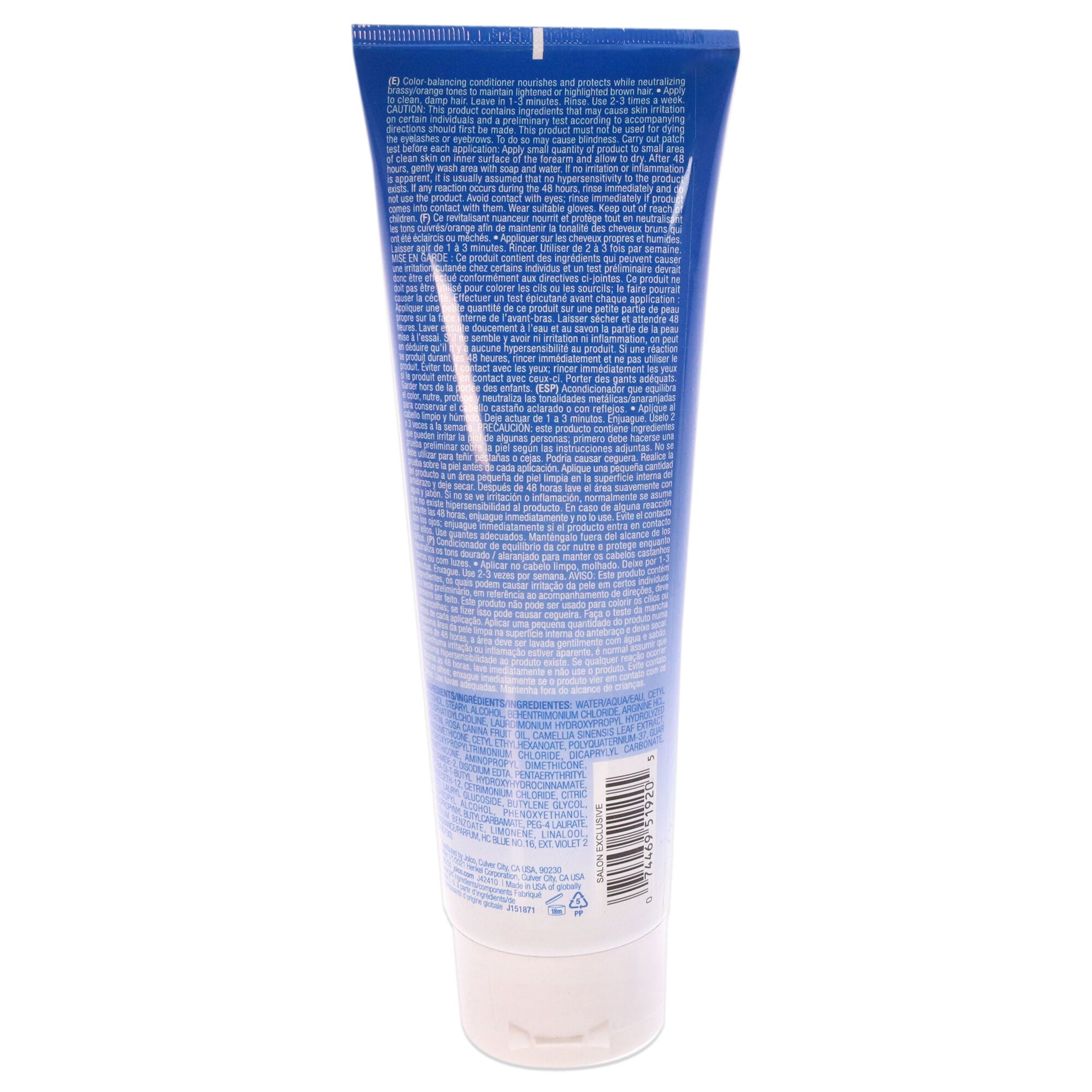 Color Balance Blue Conditioner by Joico for Unisex - 8.5 oz Conditioner, Blue, alternate image number 2