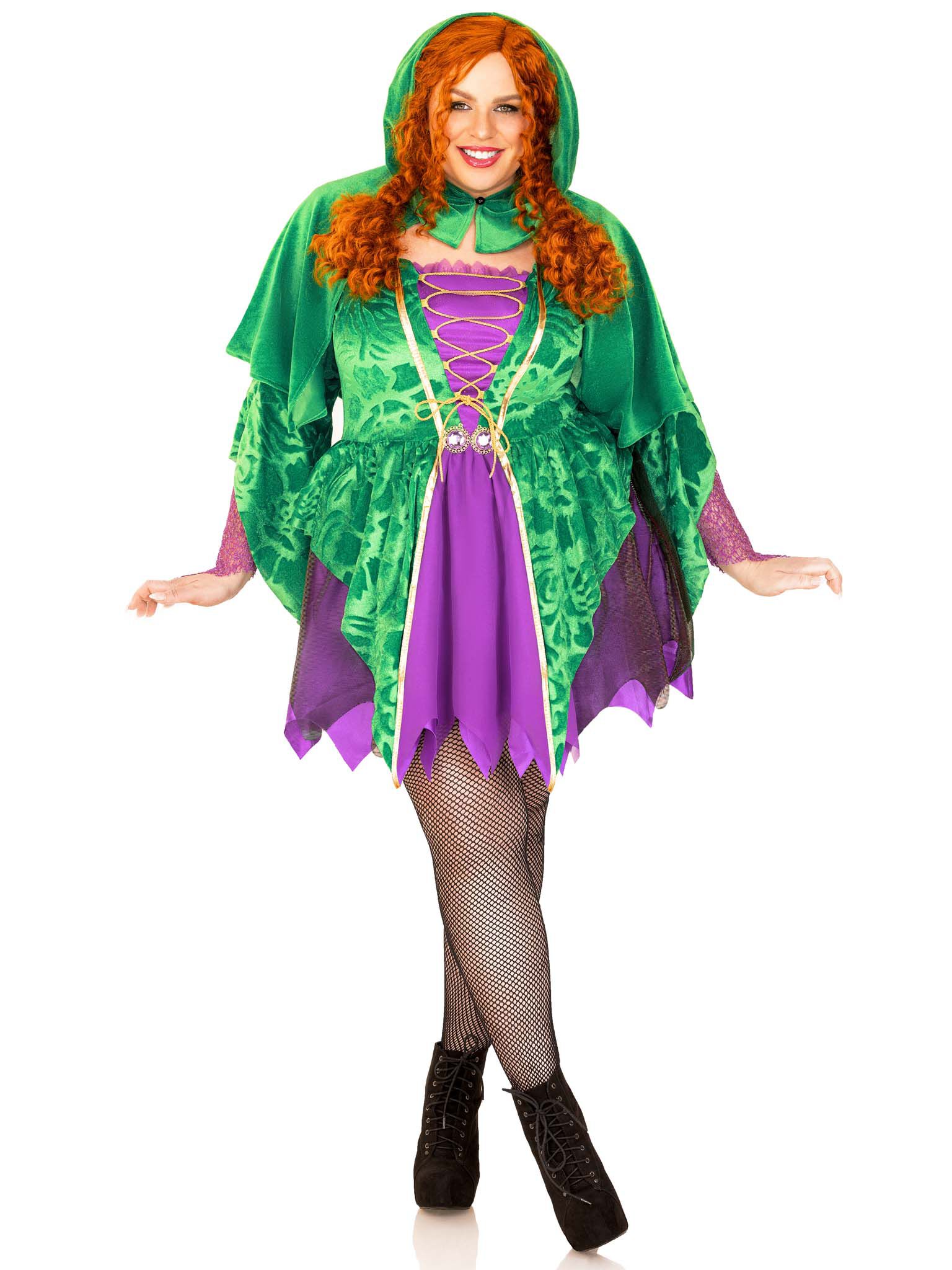 Crafty Spellcaster Witch Costume, Green, alternate image number 2