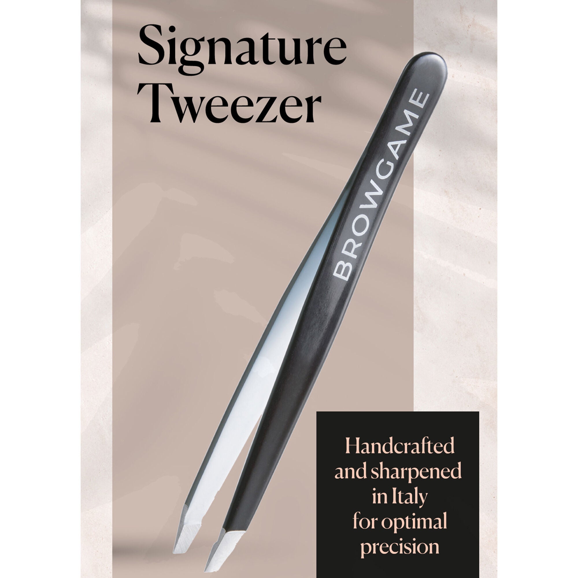 Signature Tweezer Blackout - Slanted by Browgame for Unisex - 1 Pc Tweezer, See Description, alternate image number 1