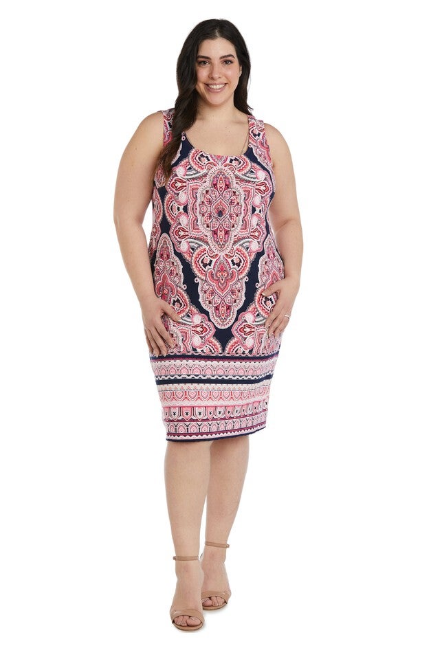 Puff Print Jacket Dress - Plus, , alternate image number null