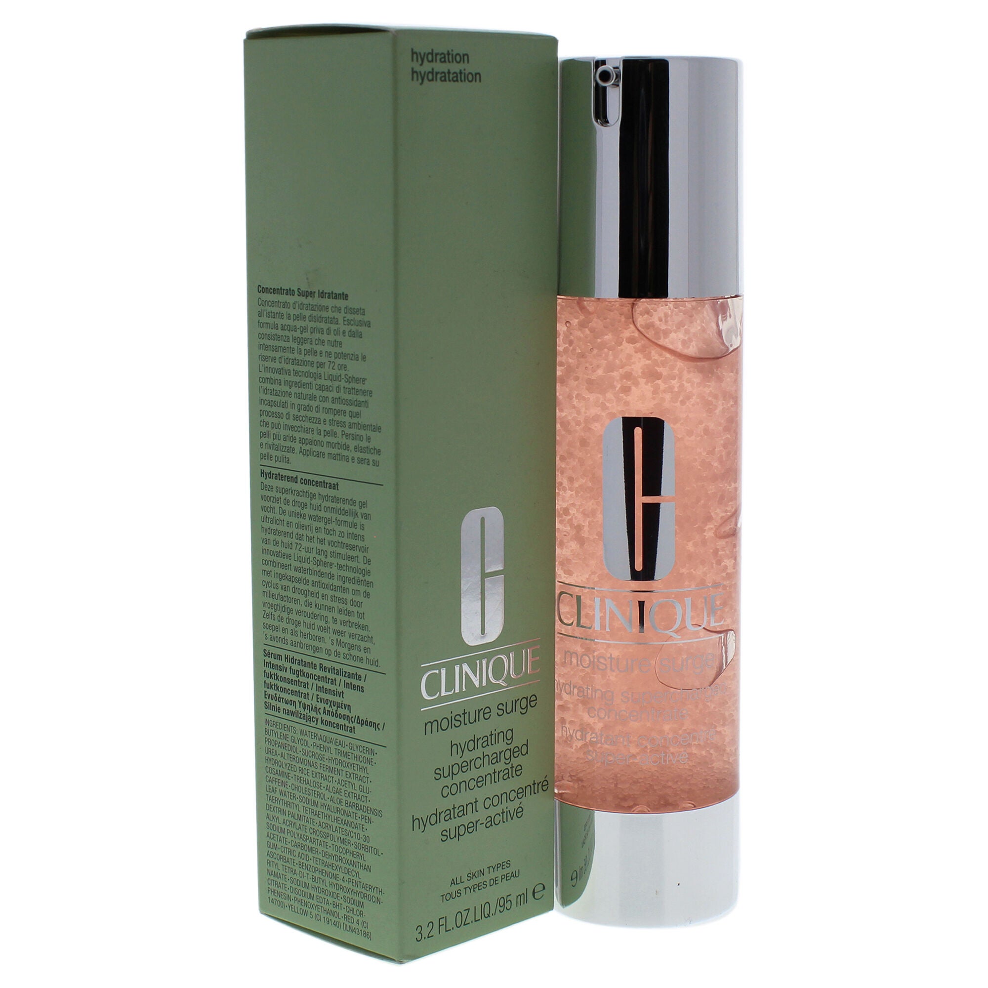 Moisture Surge Hydrating Supercharged Concentrate by Clinique for Unisex - 3.2 oz Moisturizer, , alternate image number 7