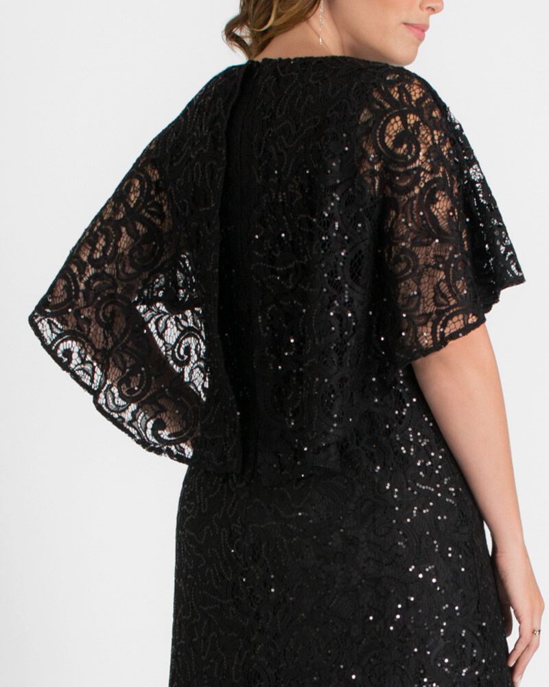 Celestial Cape Sleeve Gown, , alternate image number 4