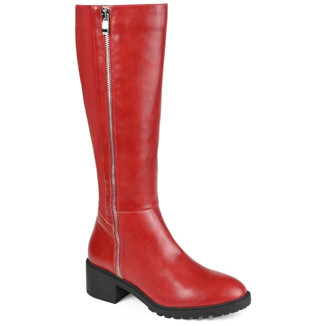 Women's Tru Comfort Foam Wide Calf Morgaan Boot, Red, hi-res image number null