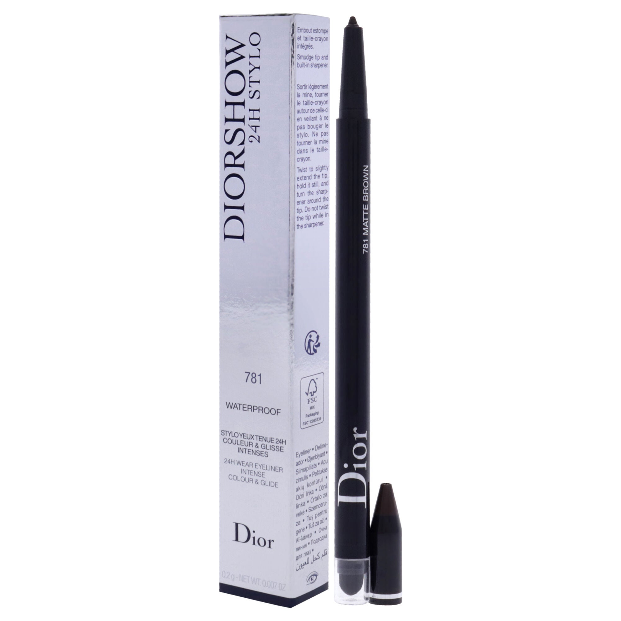 Diorshow 24H Stylo Waterproof Eyeliner - 781 Matte Brown by Christian Dior for Women - 0.007 oz Eyel, See Description, alternate image number 3
