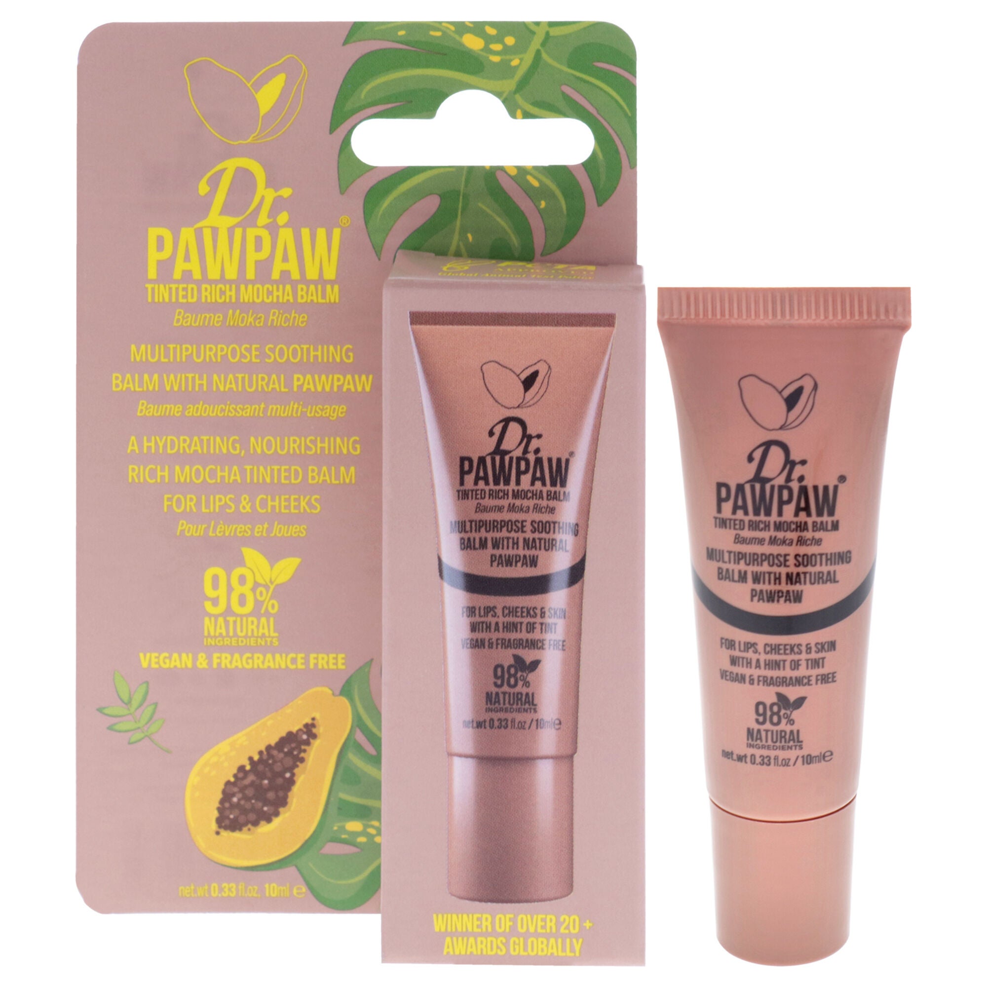 Multipurpose Tinted Balm - Rich Mocha by Dr. PawPaw for Women - 0.33 oz Makeup, See Description, hi-res image number 0
