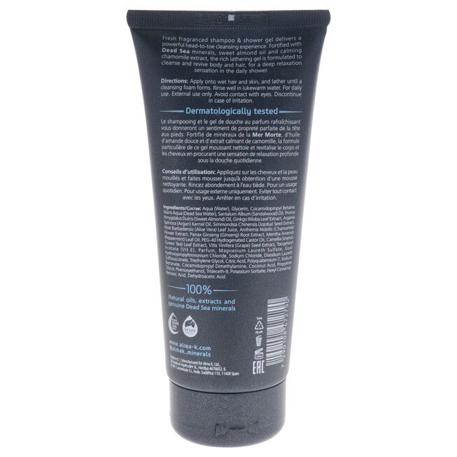 Refreshing Shampoo and Shower Gel by Alma K for Men - 6.8 oz Shampoo, See Description, alternate image number 3