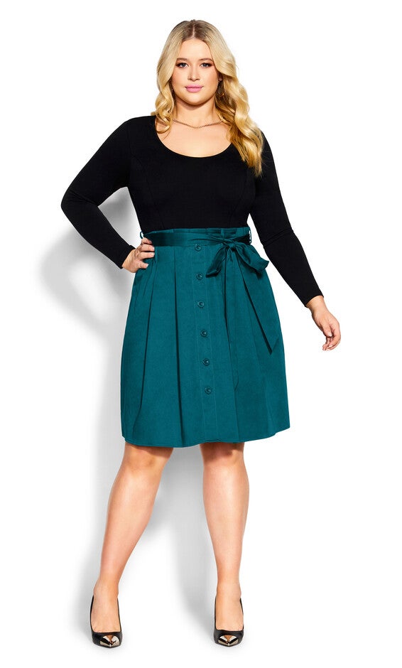 Uptown Girl Dress - teal, Blue, hi-res image number 0