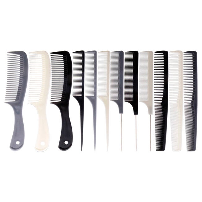 Assorted Color Professional Comb Set by Aristocrat for Unisex - 12 Pc Comb, , alternate image number 3