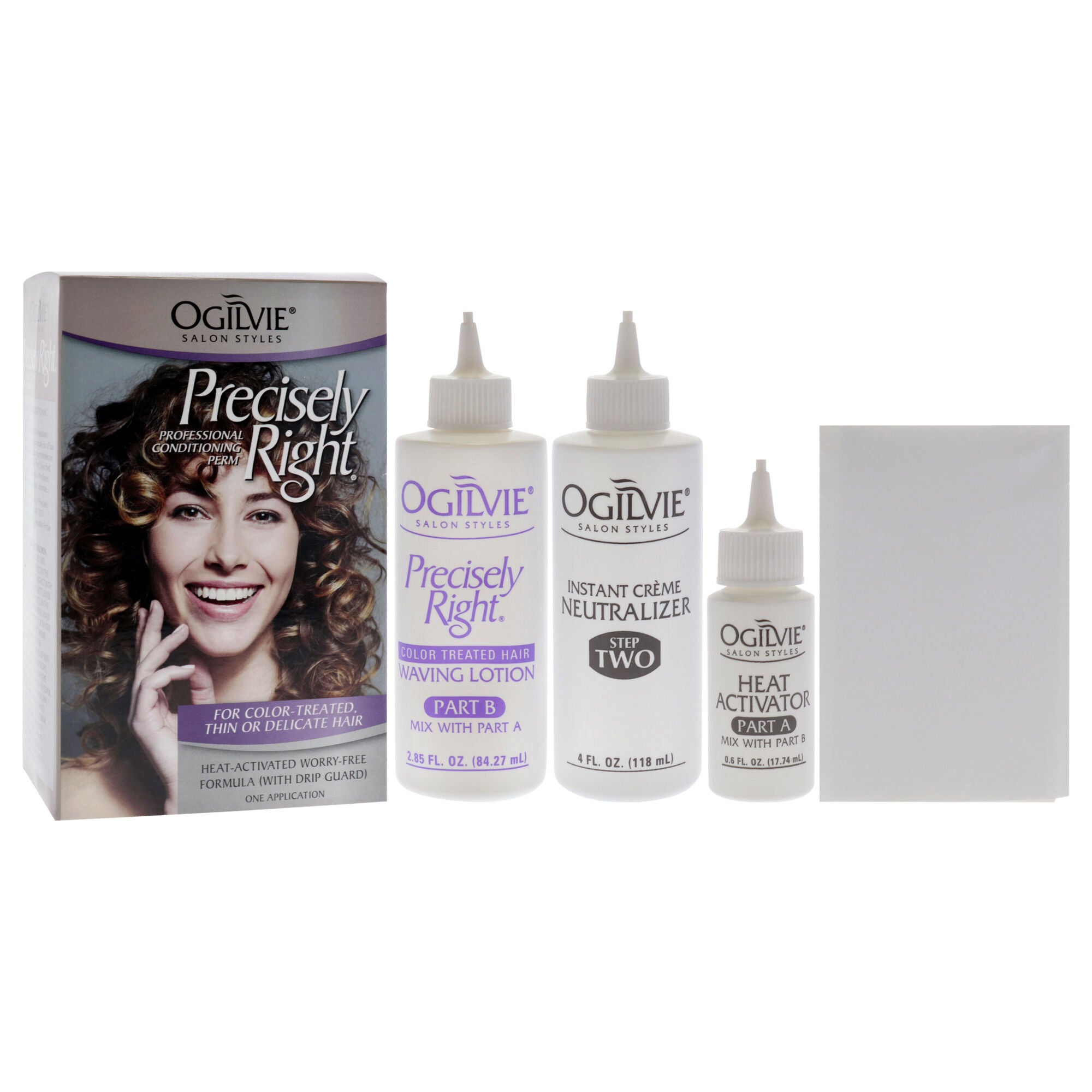 Precisely Right Professional Conditioning Perm for Color-Treated Thin or Delicate Hair by Ogilvie Salon Styles for Women - 1 Application Treatment, See Description, alternate image number 2