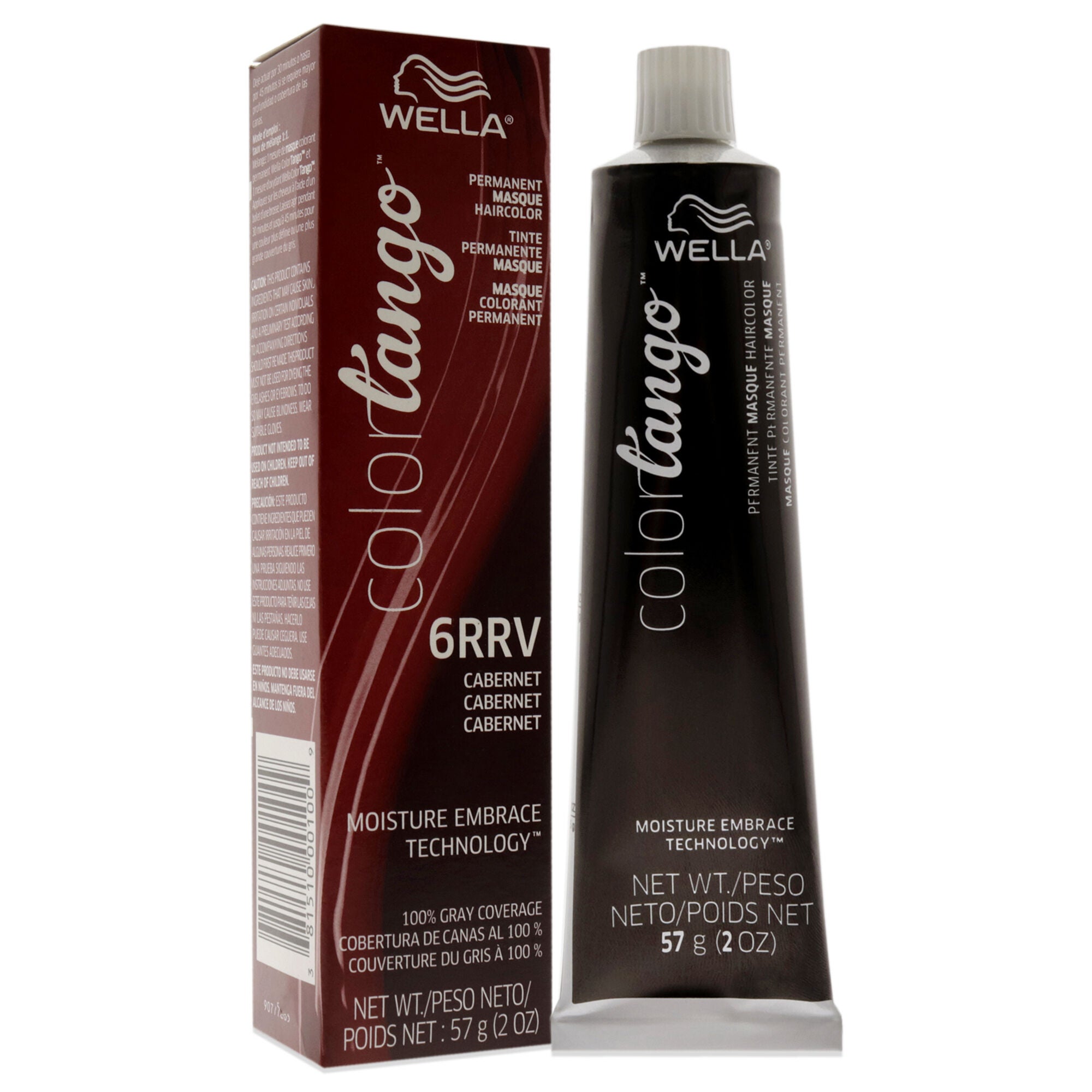 Color Tango Permanent Hair Color - 6RRV Cabernet by Wella for Unisex - 2 oz Hair Color, See Description, alternate image number 2