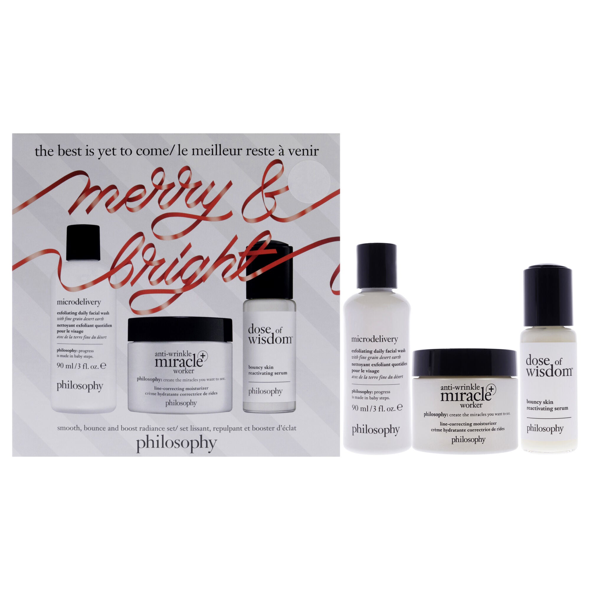 The Best Is Yet To Come Holiday Set by Philosophy for Unisex - 3 Pc Gift Set, See Description, hi-res image number 0