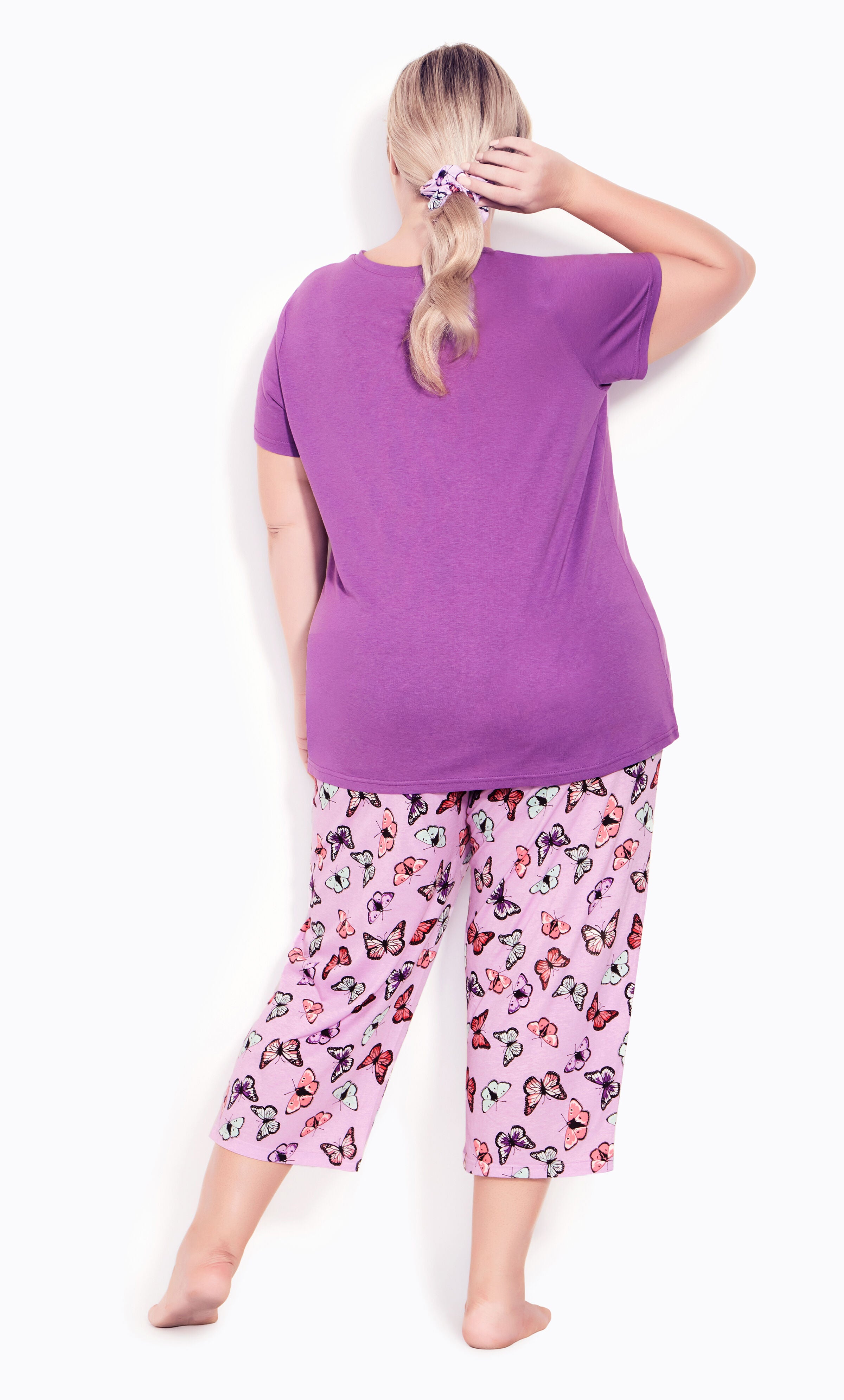 3 Piece Sleep Set with Scrunchie - lilac, , alternate image number 1