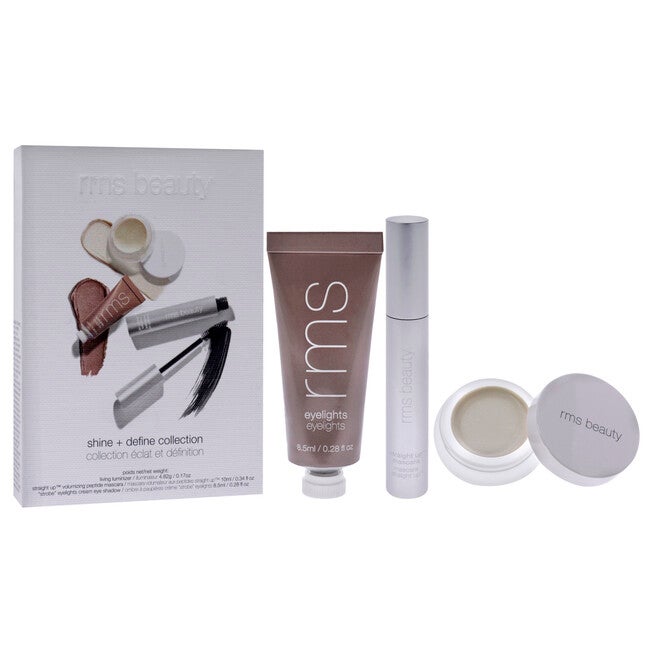Shine plus Define Collection by RMS Beauty for Women - 3 Pc 0.28oz Eyelights Cream Eye Shadow, 0.17oz Living Luminizer, 0.34oz Mascara, , alternate image number 7