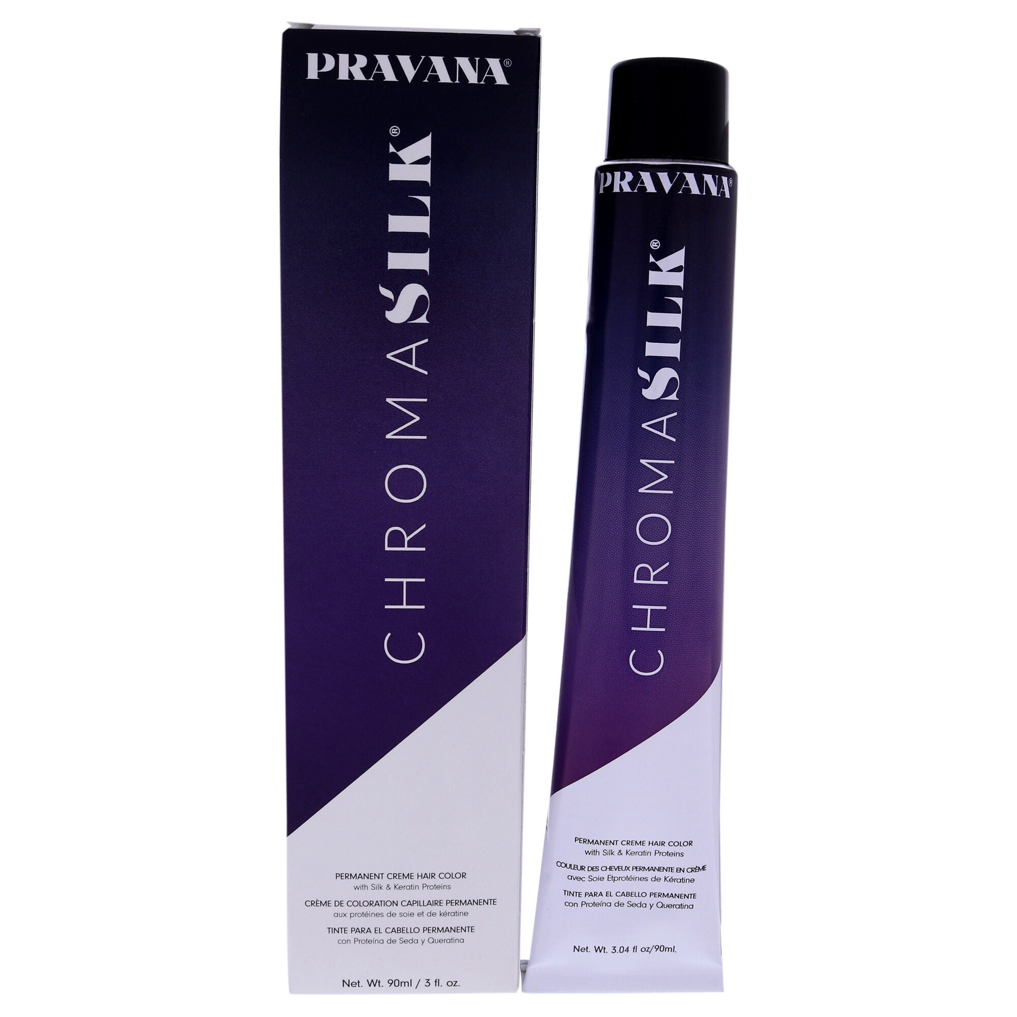 ChromaSilk Creme Hair Color - 7.11 Intense Ash Blonde by Pravana for Unisex - 3 oz Hair Color, See Description, hi-res image number 0