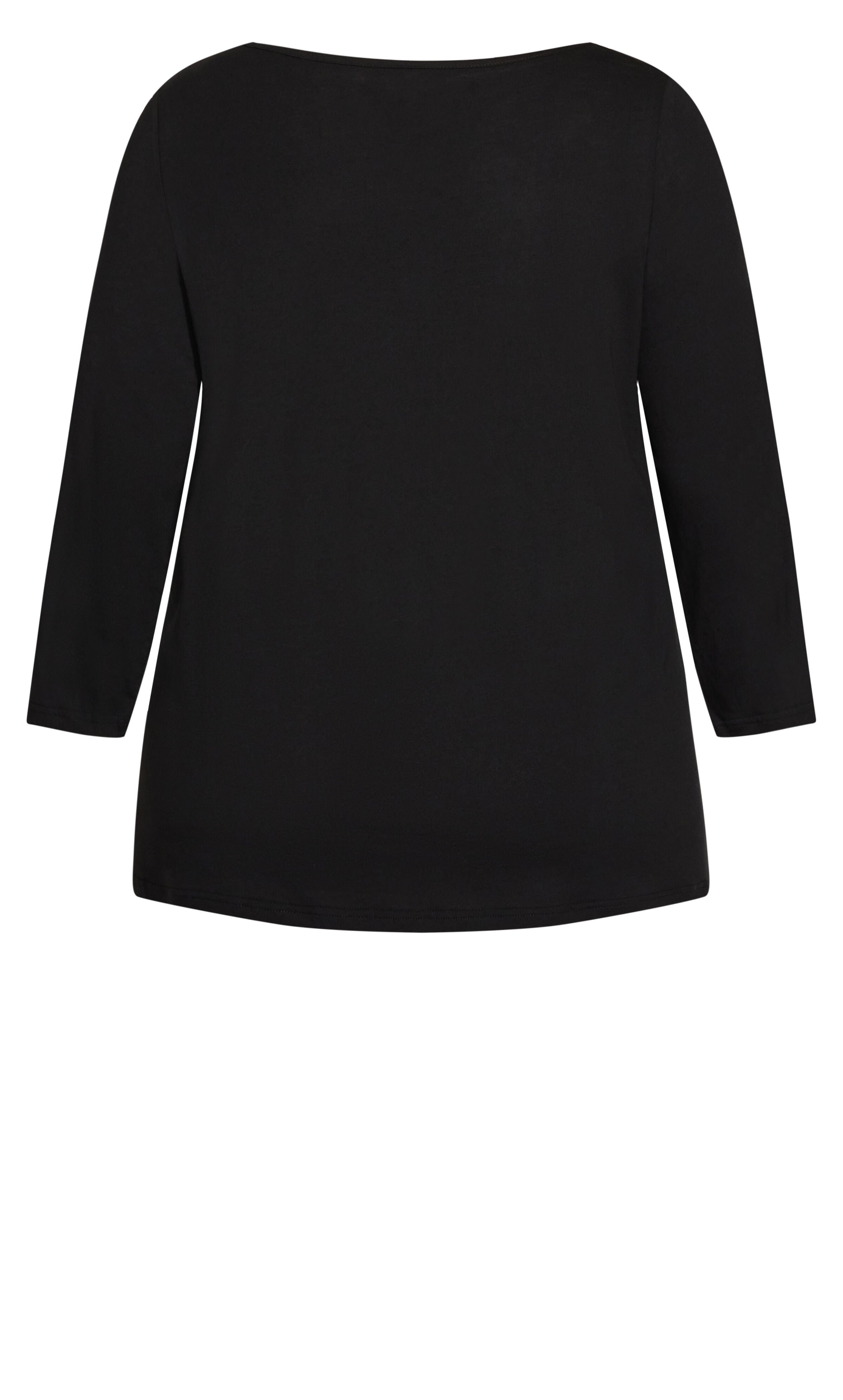 Heart Print Top - black, , alternate image number 5