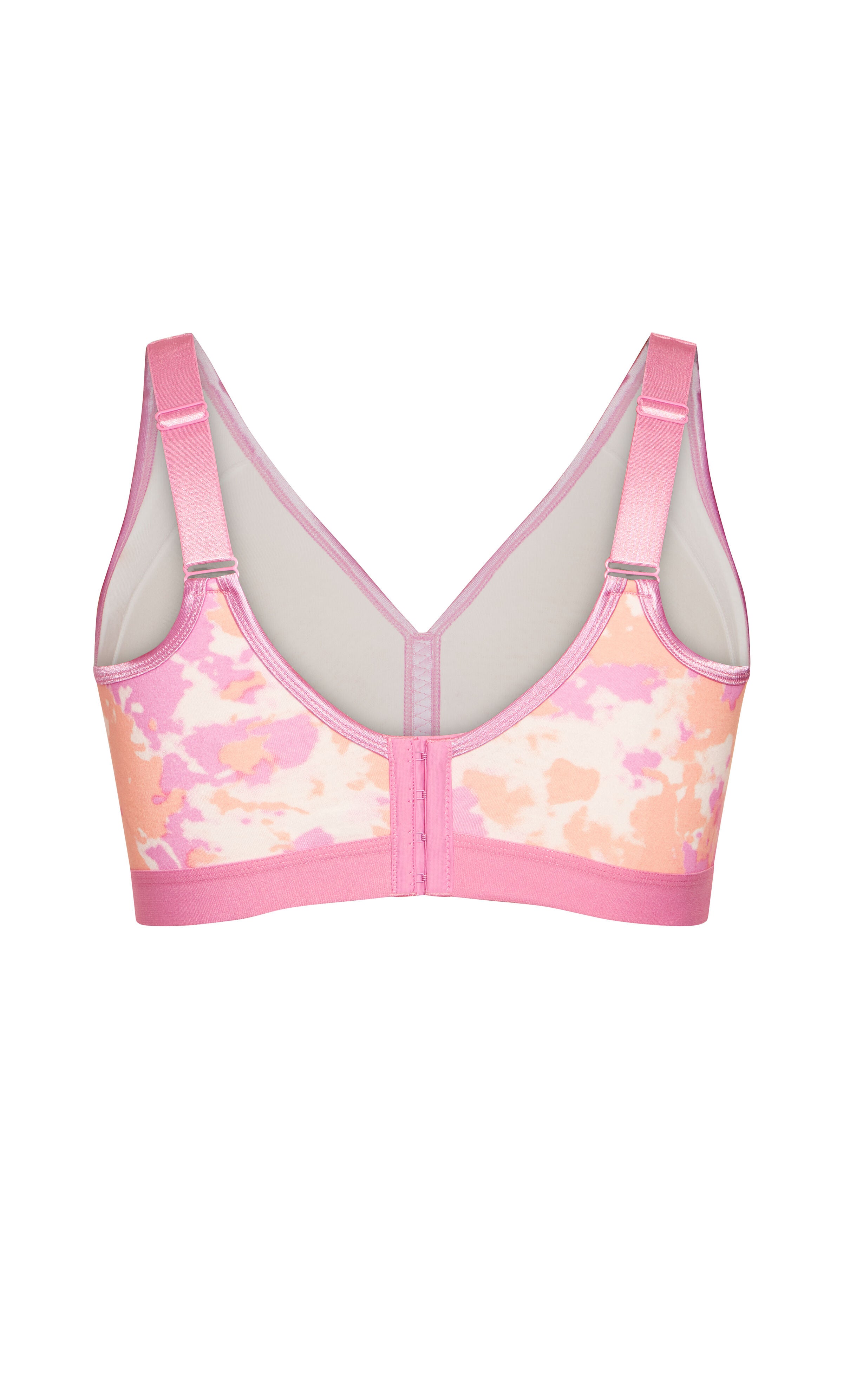 Fashion Cotton Print Bra - blush tie dye, , alternate image number 3