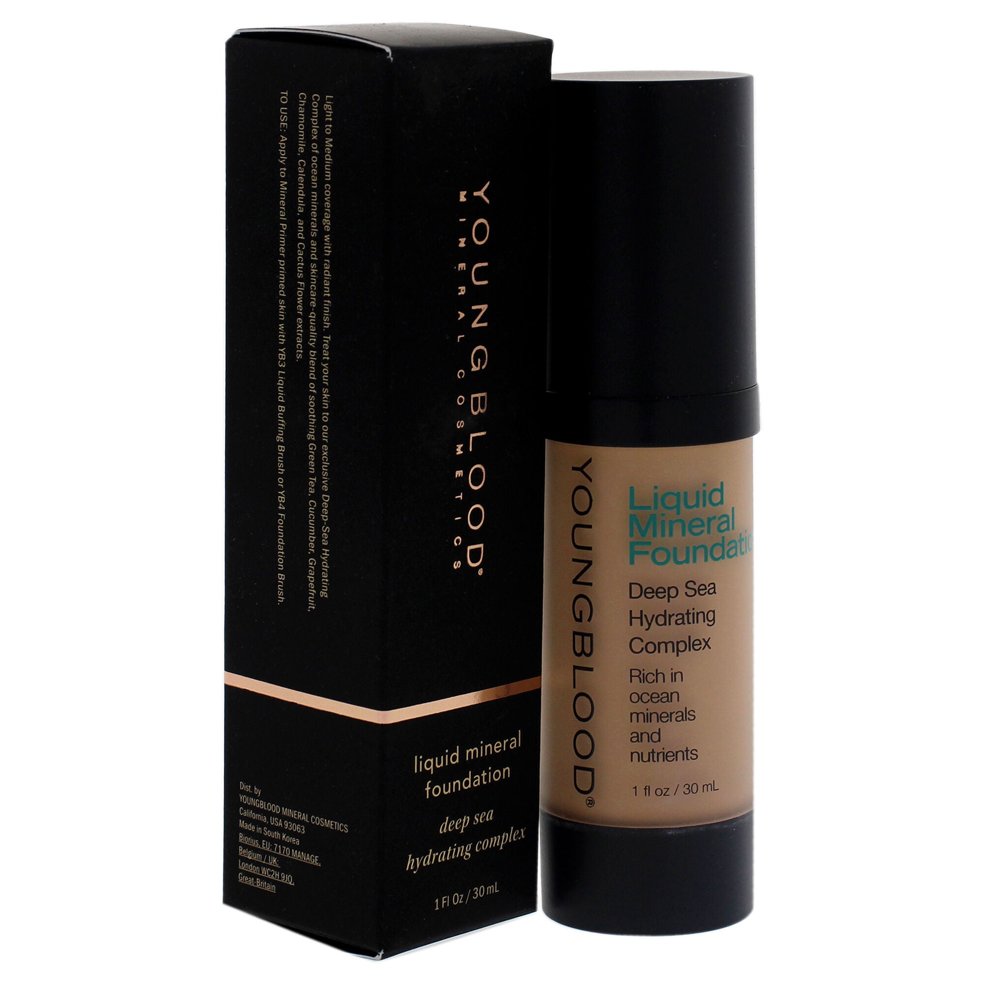 Liquid Mineral Foundation - Pebble by Youngblood for Women - 1 oz Foundation, , alternate image number 7