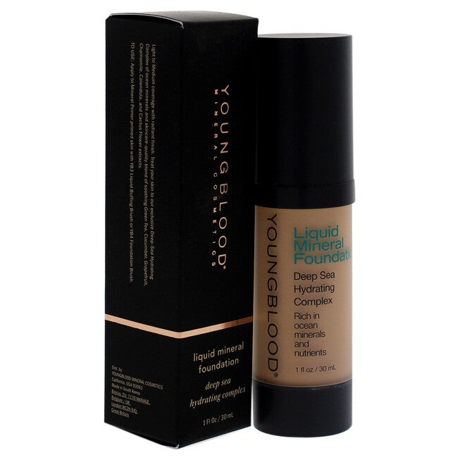 Liquid Mineral Foundation - Pebble by Youngblood for Women - 1 oz Foundation, , alternate image number 7